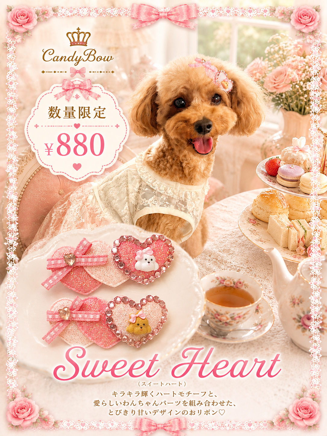 [CB260523] 💗 Sweet Heart Plastic Hair Barrette