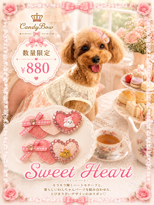 [CB260523] 💗 Sweet Heart Plastic Hair Barrette