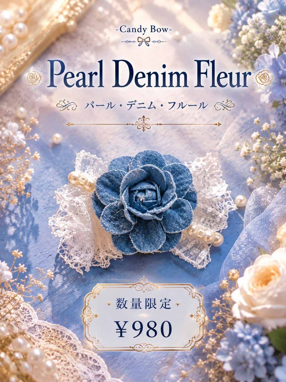 🩵Pearl Denim Fleur（パール・デニム・フルール）