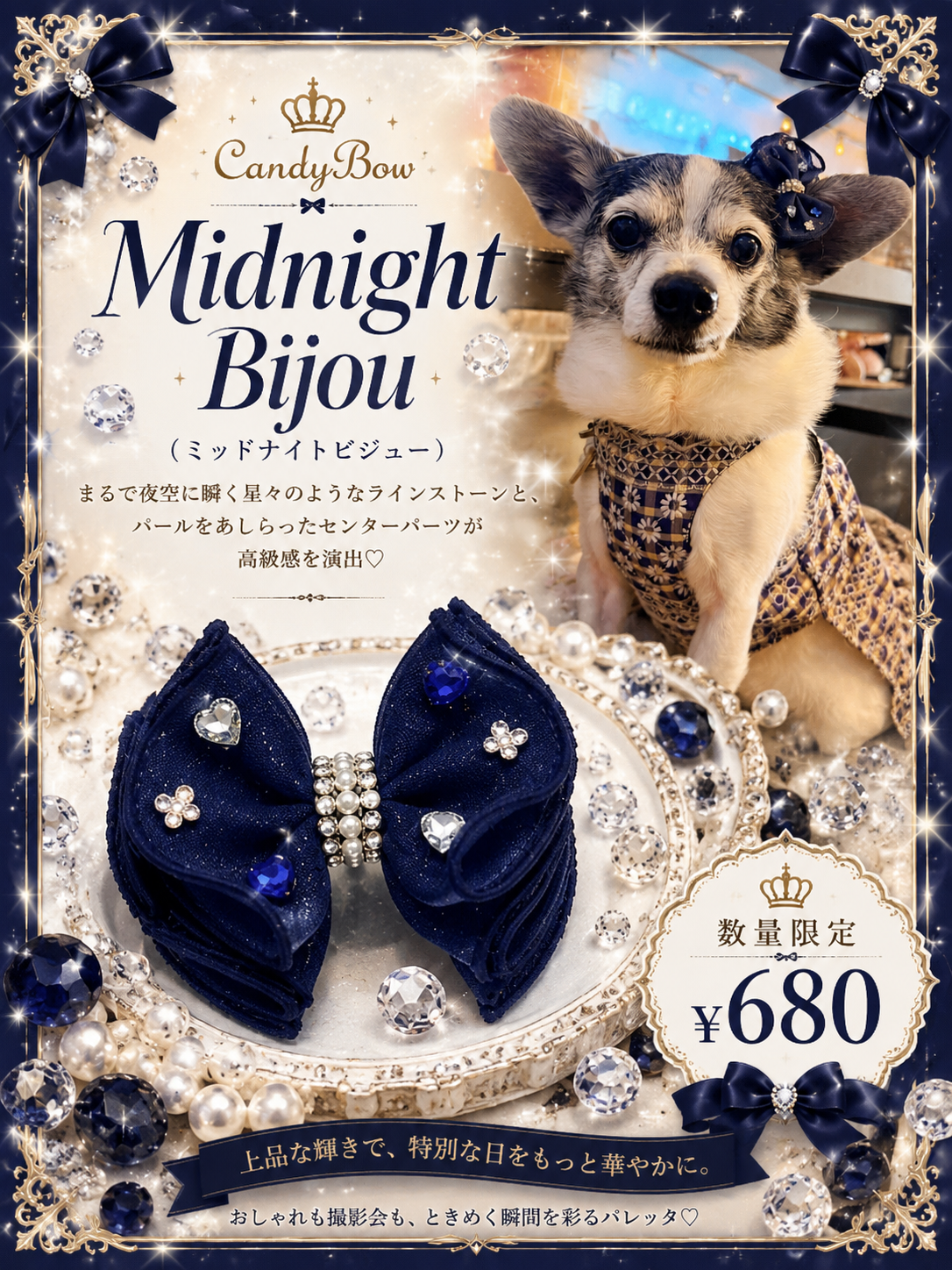 【CB260527】💎Midnight Bijou（ミッドナイトビジュー）プラバレッタ