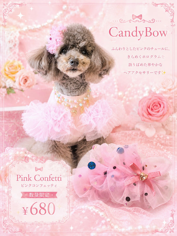 【CB260526】🩷Pink Confetti Plastic Barrette