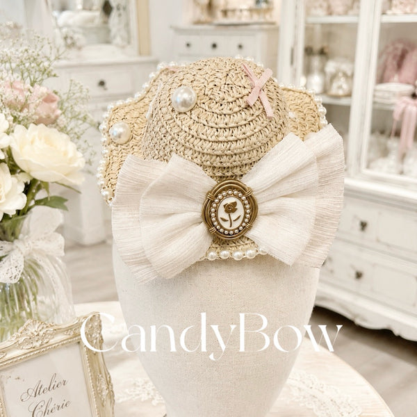 【CB260530】🤍 Pearl Garden Hat（パールガーデンハット）