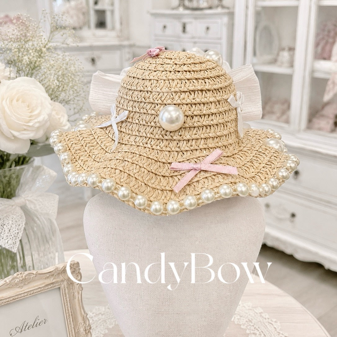 【CB260530】🤍 Pearl Garden Hat