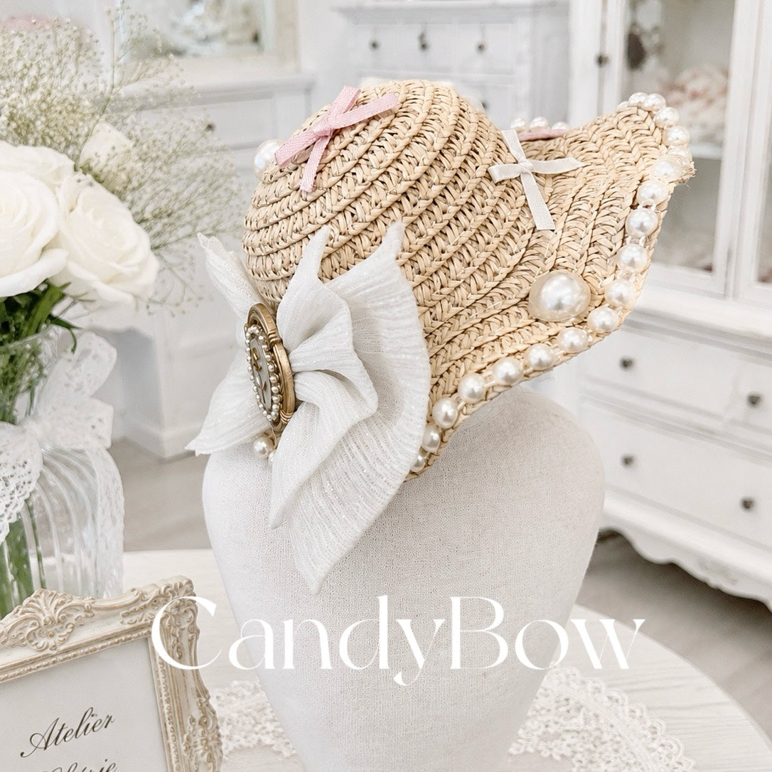 【CB260530】🤍 Pearl Garden Hat