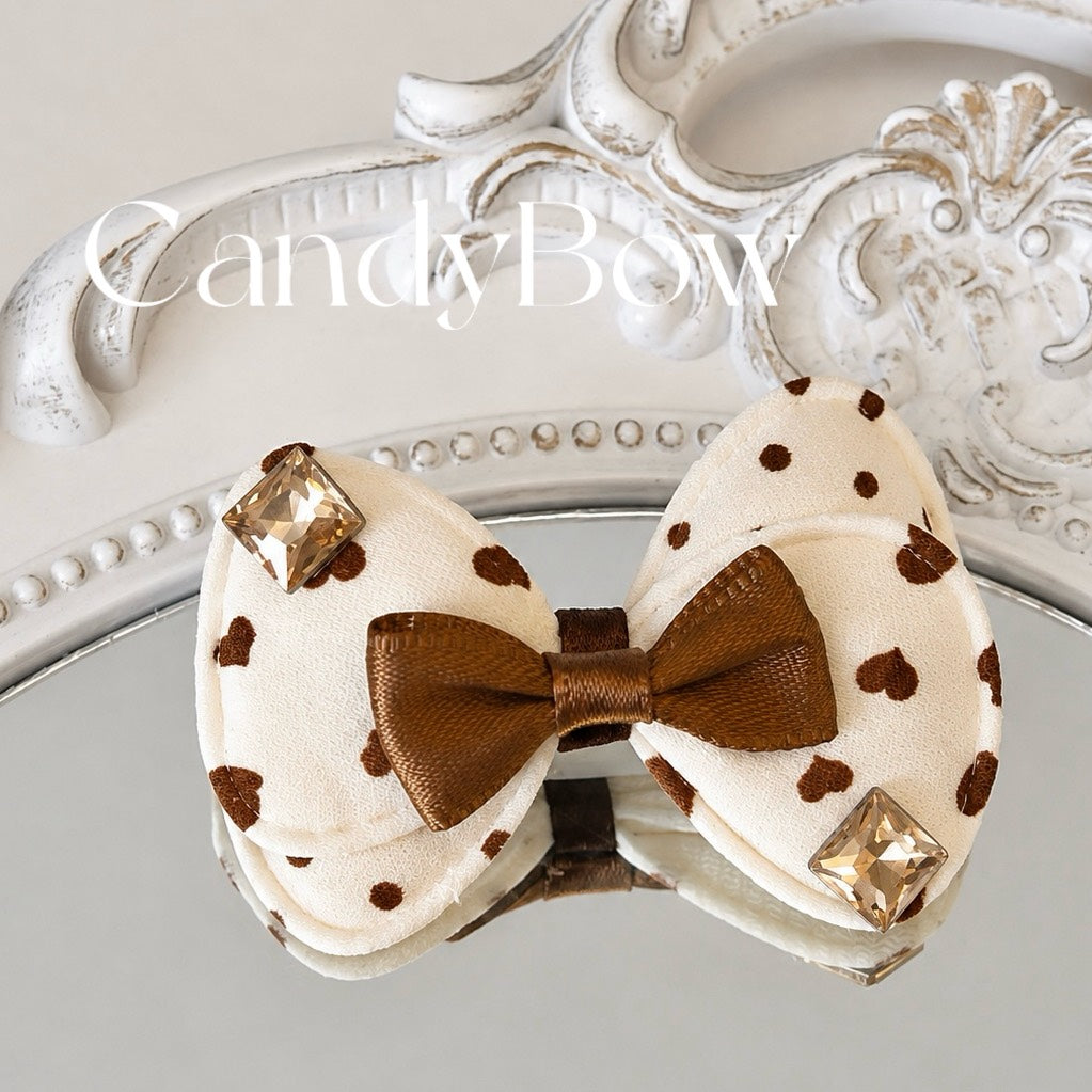 [CB260609] 🤎 Mocha Heart Plastic Barrette