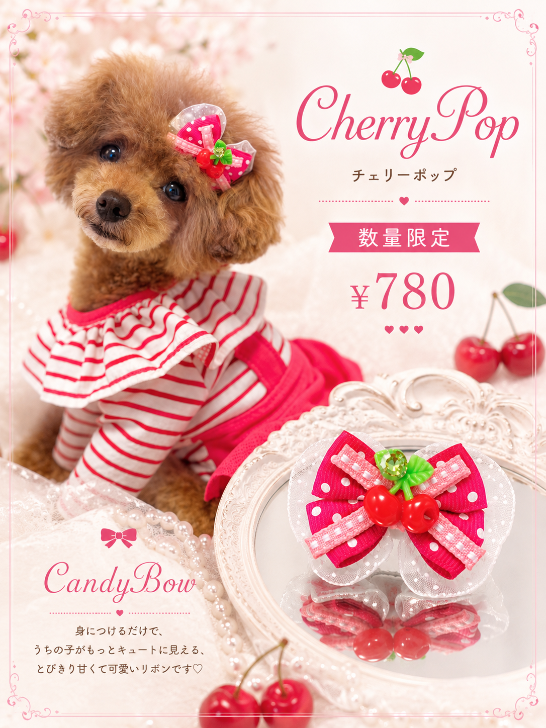 【CB260503】🍒 Cherry Pop Plastic Barrette